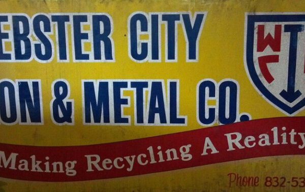 Webster City Iron & Metal Co. Signage in Webster City, Iowa